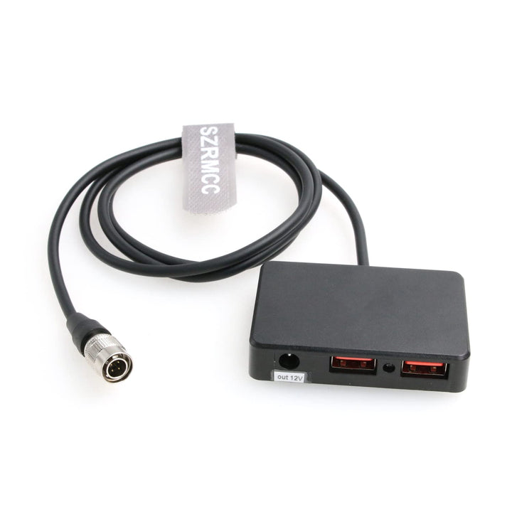 SZRMCC Audioroot Hawk-Woods DV-SQN4S Hirose 4-Pin auf Dual USB QC3.0 5V 3A Schnellladekabel für Hand