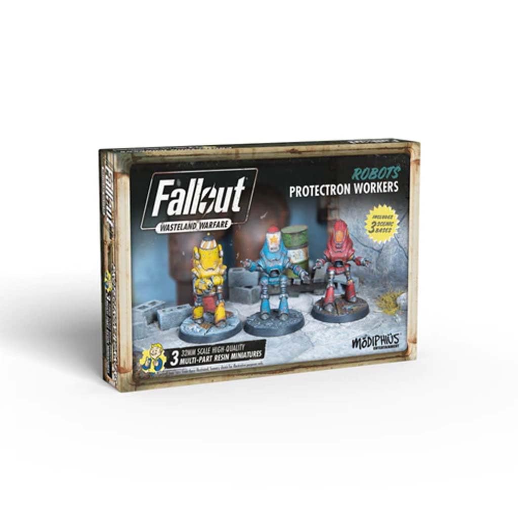 Modiphius Fallout - Wasteland Warfare - Roboter Protectron, Mehrfarbig