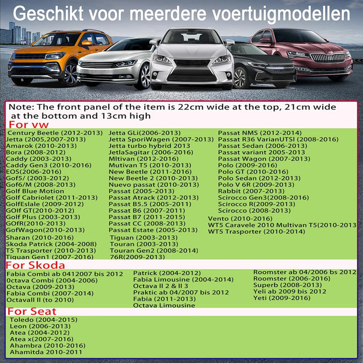 Apple Carplay Autoradio für VW Golf 5 6 Polo T5 Tiguan Skoda Passat Jetta Caddy B6 B7 Touran Android