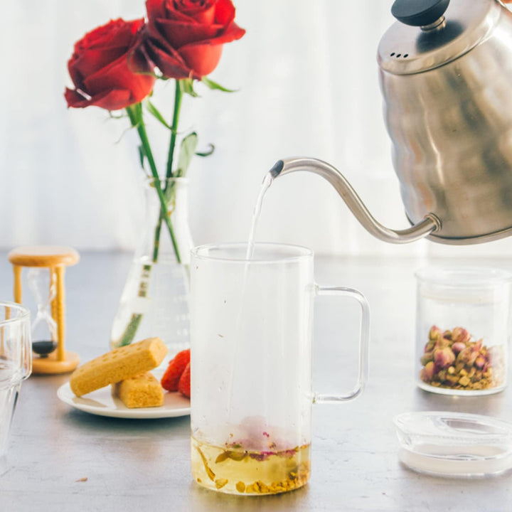 Hario Simply Hario Teekocher aus Glas, 400 ml Glass Tea Maker 400ml, Glass Tea Maker 400ml