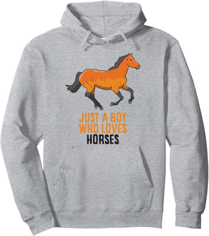 Nur Ein Junge der Pferde Liebt Männer Pferd Pullover Hoodie