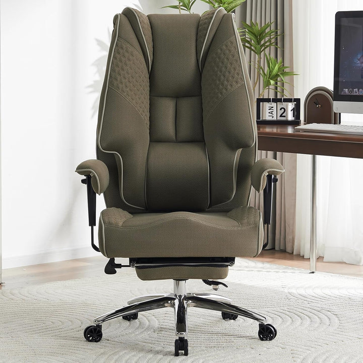 Ergonomischer Mesh-Bürostuhl – Executive Drehstuhl mit verstellbaren Armlehnen, Formschaum- & Tasche