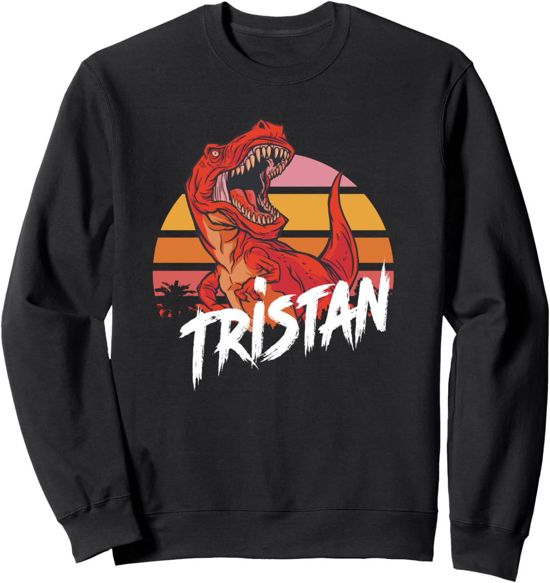 TRISTAN - Schöner Jungen Name mit coolem TREX Sweatshirt