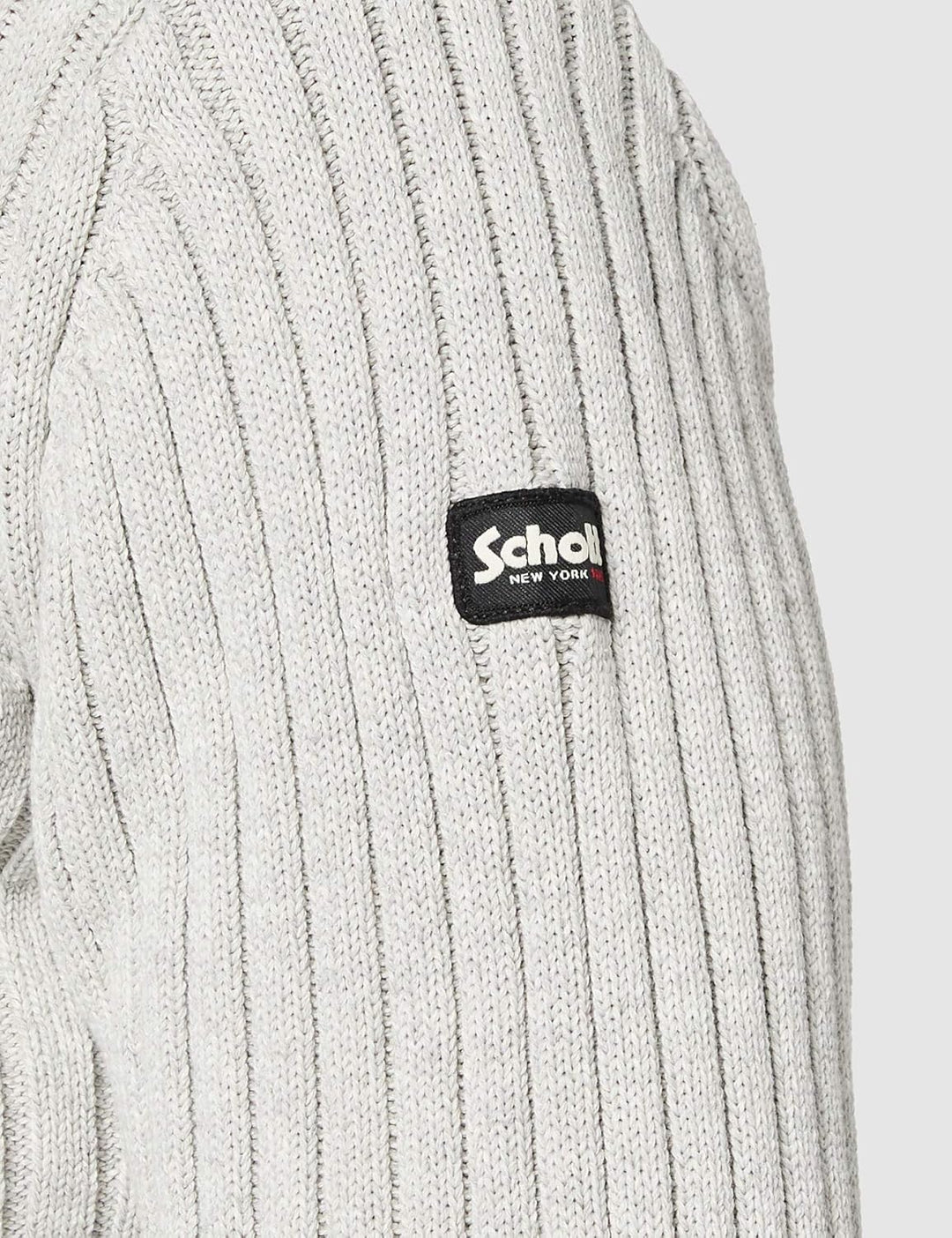 Schott NYC Herren Pullover S Hea L.grey, S Hea L.grey