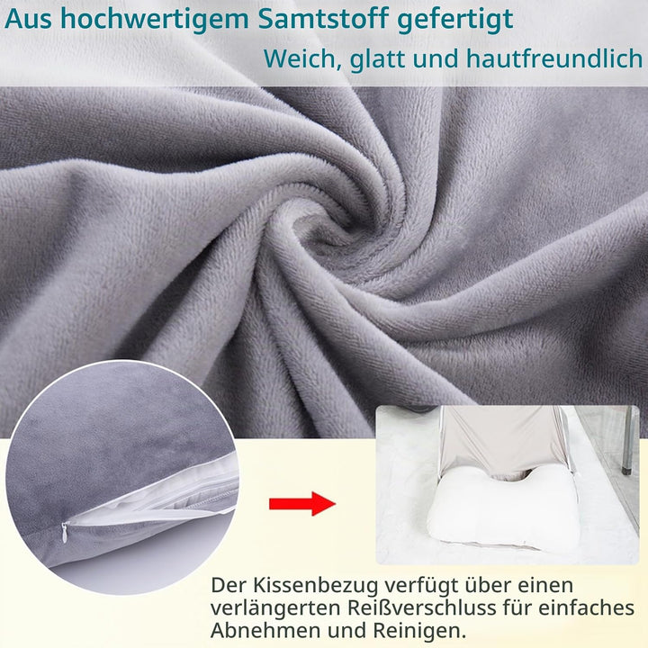 Schwangerschaftskissen, U-förmiges Ganzkörperkissen, Stillkissen, Stütz- und Schwangerschaftskissen