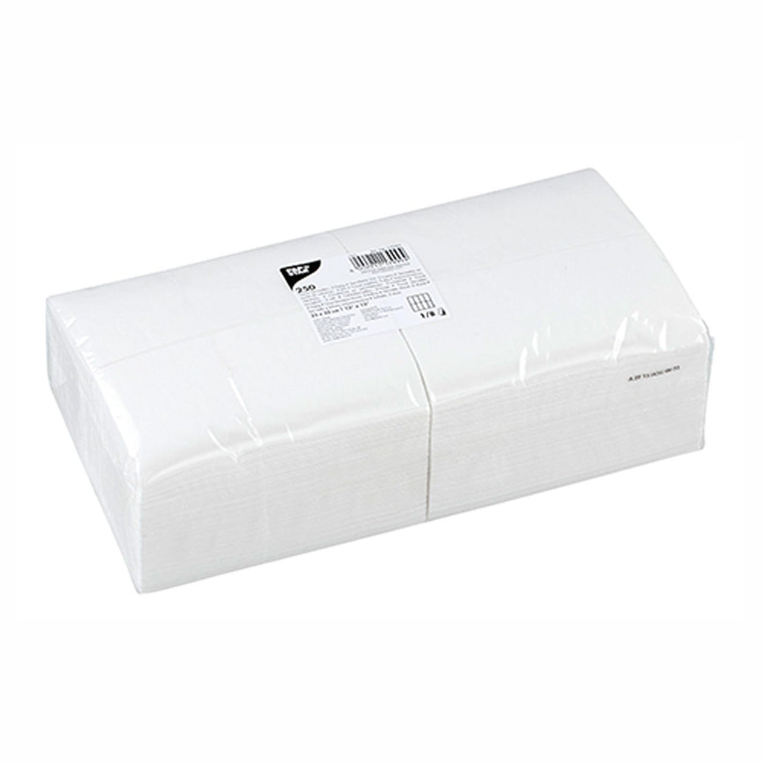 Papstar 17999 Servietten 4x250, 2-lagig 1/8-Falz 33 cm x 33 cm weiss