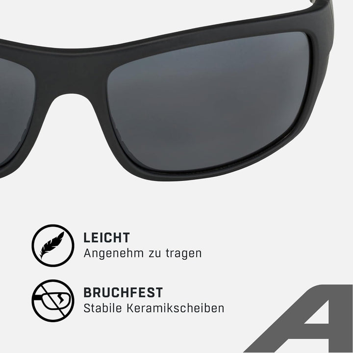 ALPINA TESTIDO - Verspiegelte und Bruchsichere Sport- & Fahrradbrille Mit 100% UV-Schutz Für Erwachs