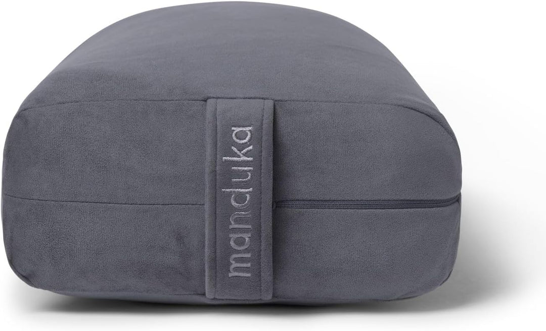 Manduka Enlight Yoga Bolster, Midnight Rectangular Thunder, Rectangular Thunder