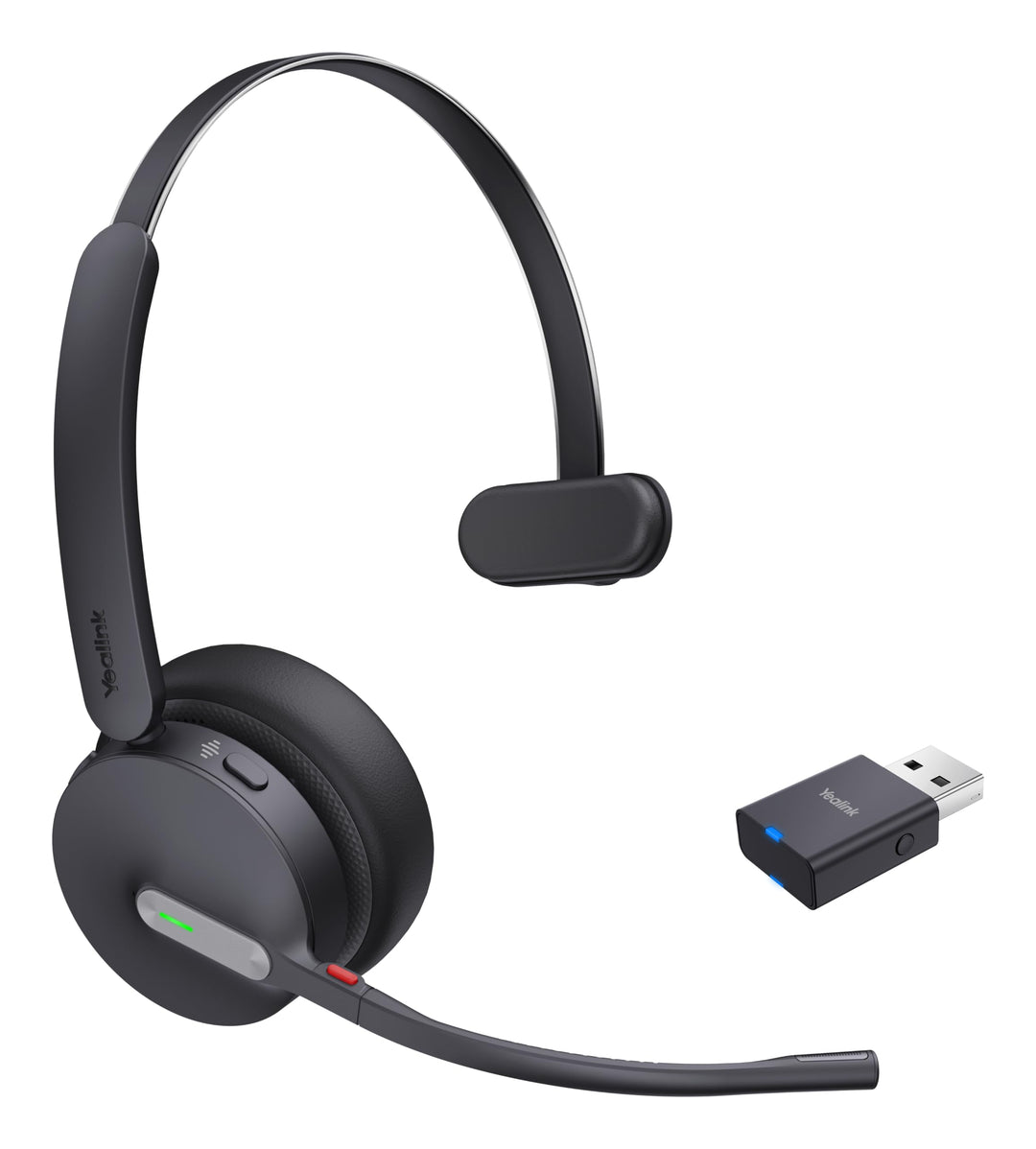 Yealink WH64 Hybrid Mono UC Headset inkl. Dongle - Hybrid-Technologie, Universelle Kompatibilität, E