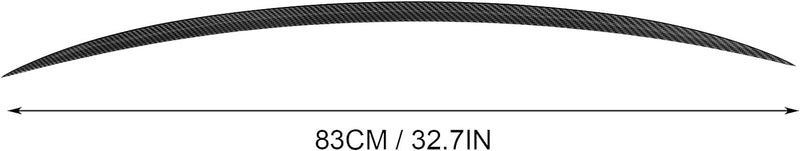 Kofferraumspoilerlippen-Kit， Heckspoilerflügel Im Kohlefaser-Stil， Kofferraum Regen Wasserabweiser F