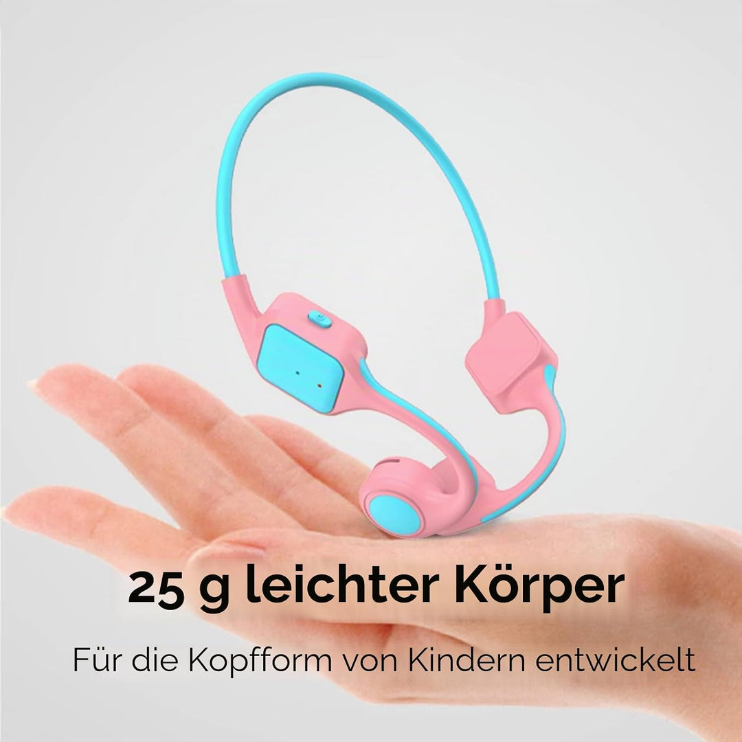 Knochenschall Kopfhörer Kinder kabellos Bluetooth für Schule Open-Ear Sportkopfhörer für Jungen Mädc