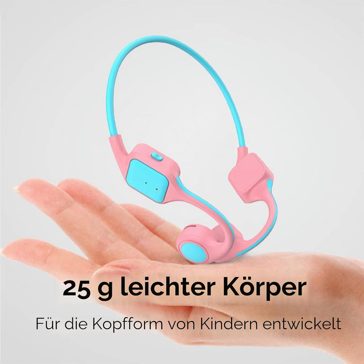 Knochenschall Kopfhörer Kinder kabellos Bluetooth für Schule Open-Ear Sportkopfhörer für Jungen Mädc