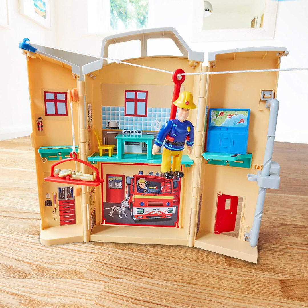 Fireman Sam Fire Rescue Centre fire Station playset, Figure &amp; Accessories, pre-School Adventure Toy,