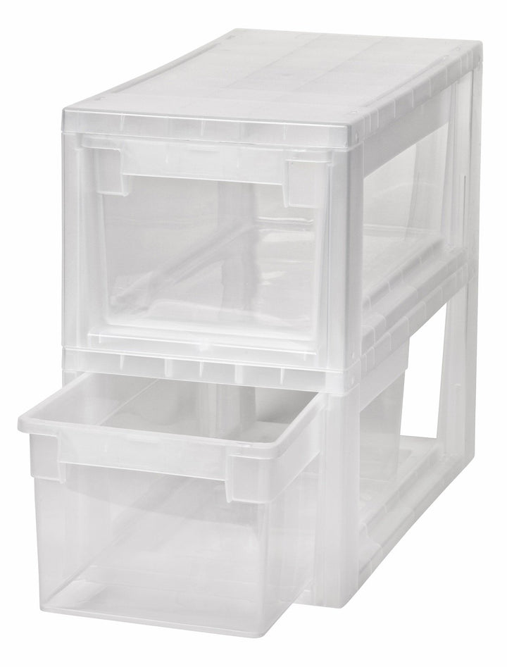 2 Stück Schubladenboxen mit Nutzvolumen 7 Liter pro Box. Passend für z.B. Socken, Krawatten, CDs und