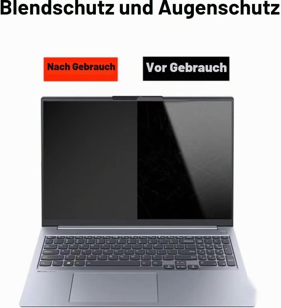 Magnetische Datenschutzfolie (14 Zoll), geeignet für Laptops mit abnehmbarem 16:9-Blendschutzfilter,