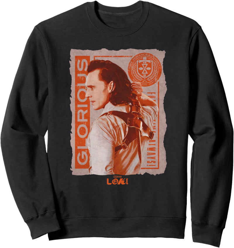 Marvel Loki Glorious TVA Torn Poster Sweatshirt