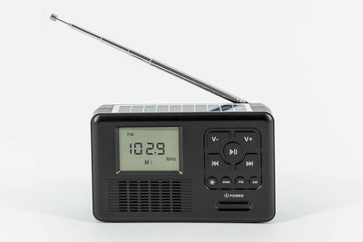 Reflexion TRA550 tragbares Kurbel-Radio mit Taschenlampe und Solar-Ladefunktion (Bluetooth, Dynamo,