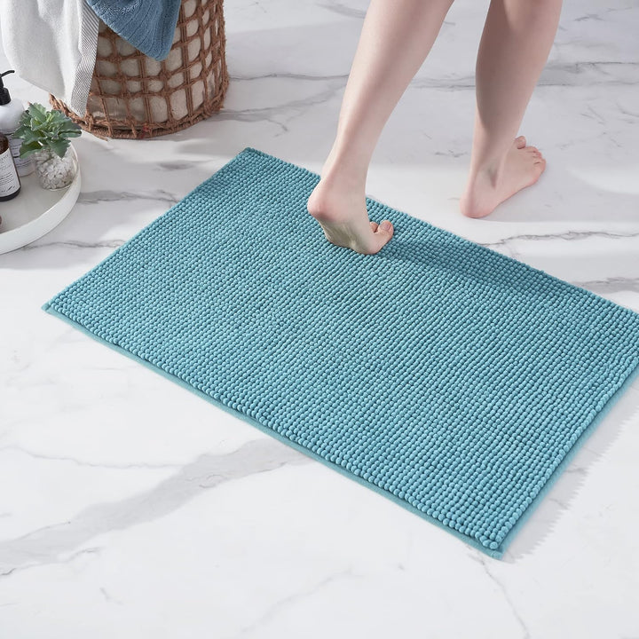 Badematte rutschfest | Als Badteppich Set kombinierbar | Badezimmer-Teppich Bad-Vorleger waschbar au