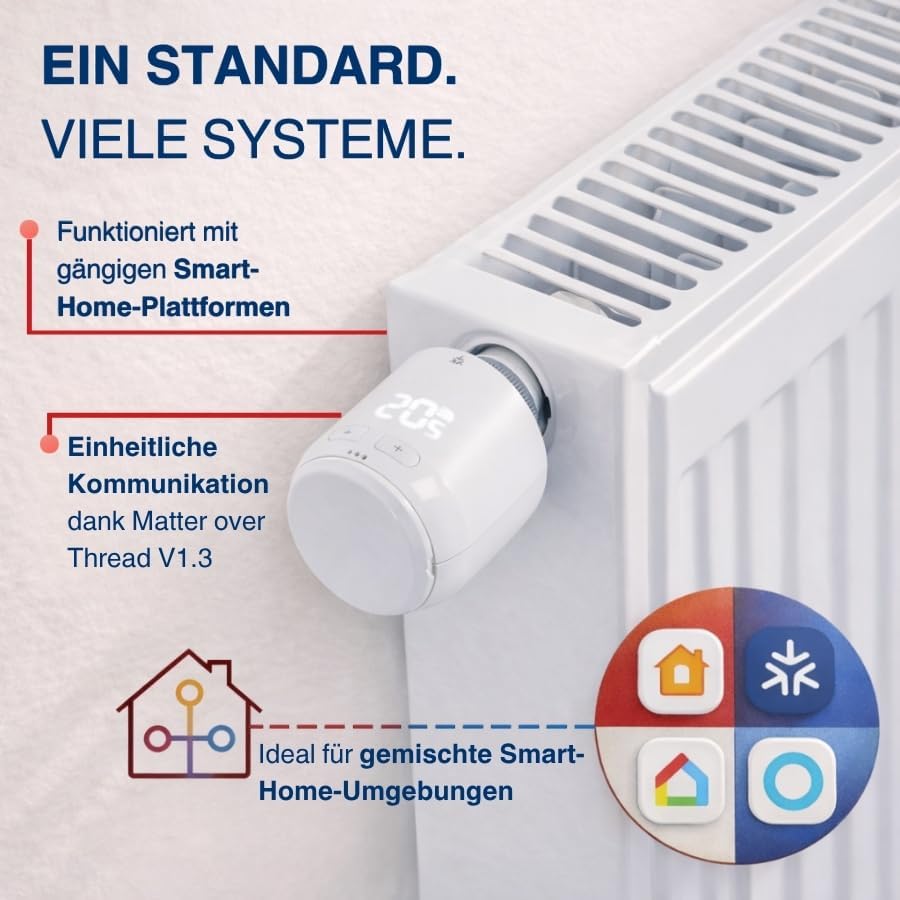 Eurotronic Comet Zero Matter, Energiesparregler mit Funkstandard Matter (individuell programmierbar,
