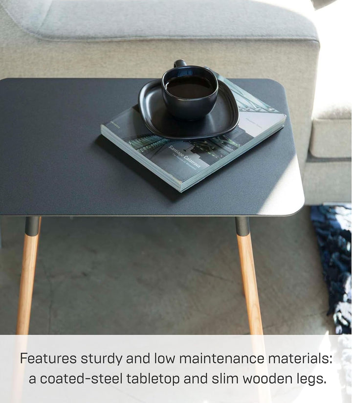 Side Table square - Plain - black Schwarz, Schwarz
