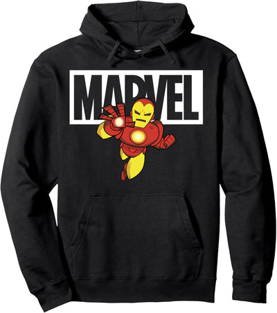 Marvel Avengers Iron Man Logo Doodle Pullover Hoodie