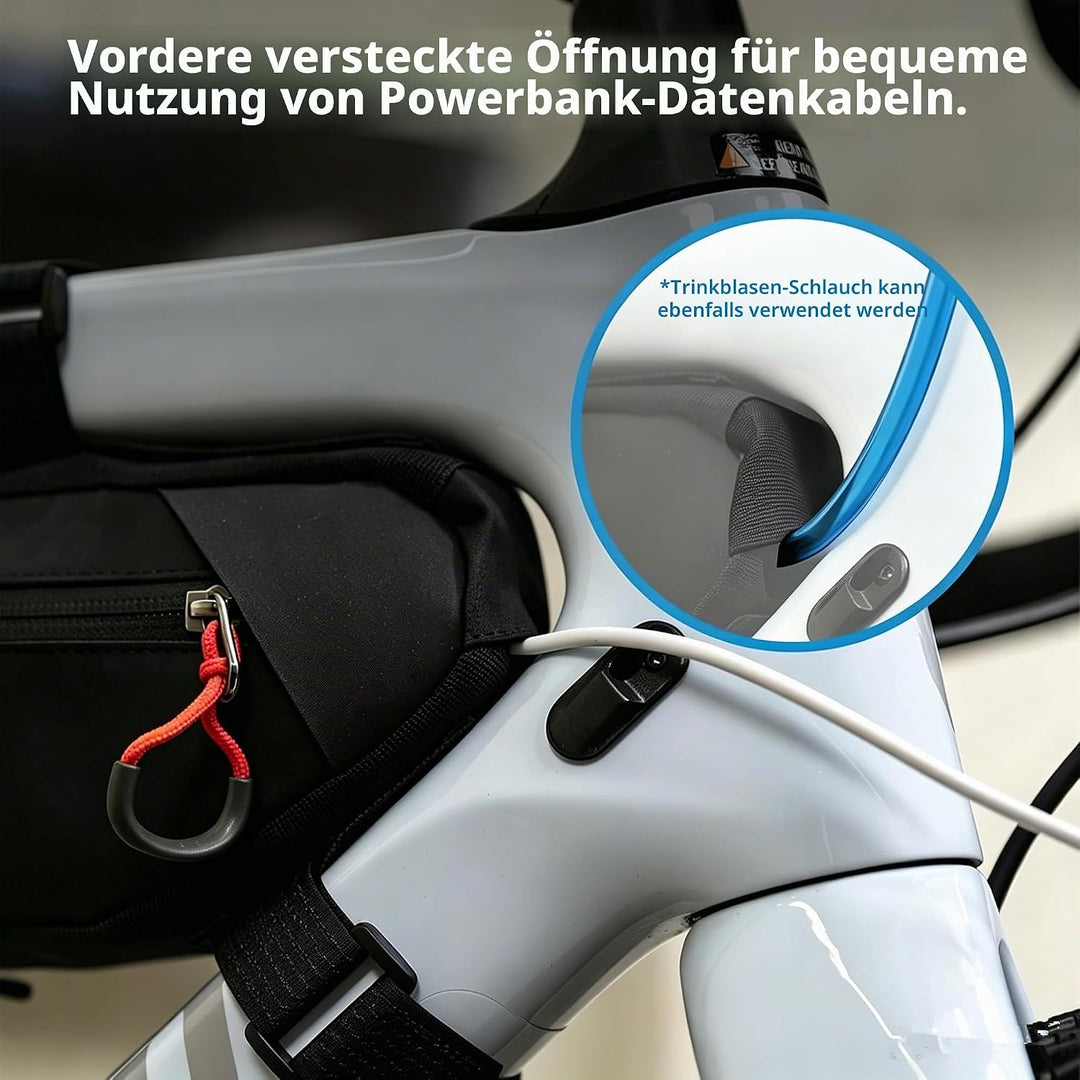 Rahmentasche Fahrrad Fahrradtasche Rahmen grosses Fassungsvermögen Dreiecktasche Rohrtasche Triangel