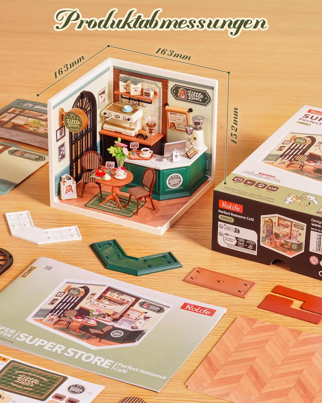 Rolife Super Creator DIY Miniature House Miniatur Haus Bausatz Selber Bauen Deko für Schreibtisch Bü