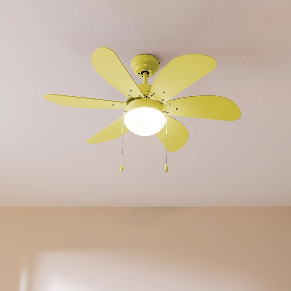 Cecotec - Deckenventilator mit Licht EnergySilence Aero 3600 Vision Full Yellow, 50 W, 91 cm, 3 Gesc