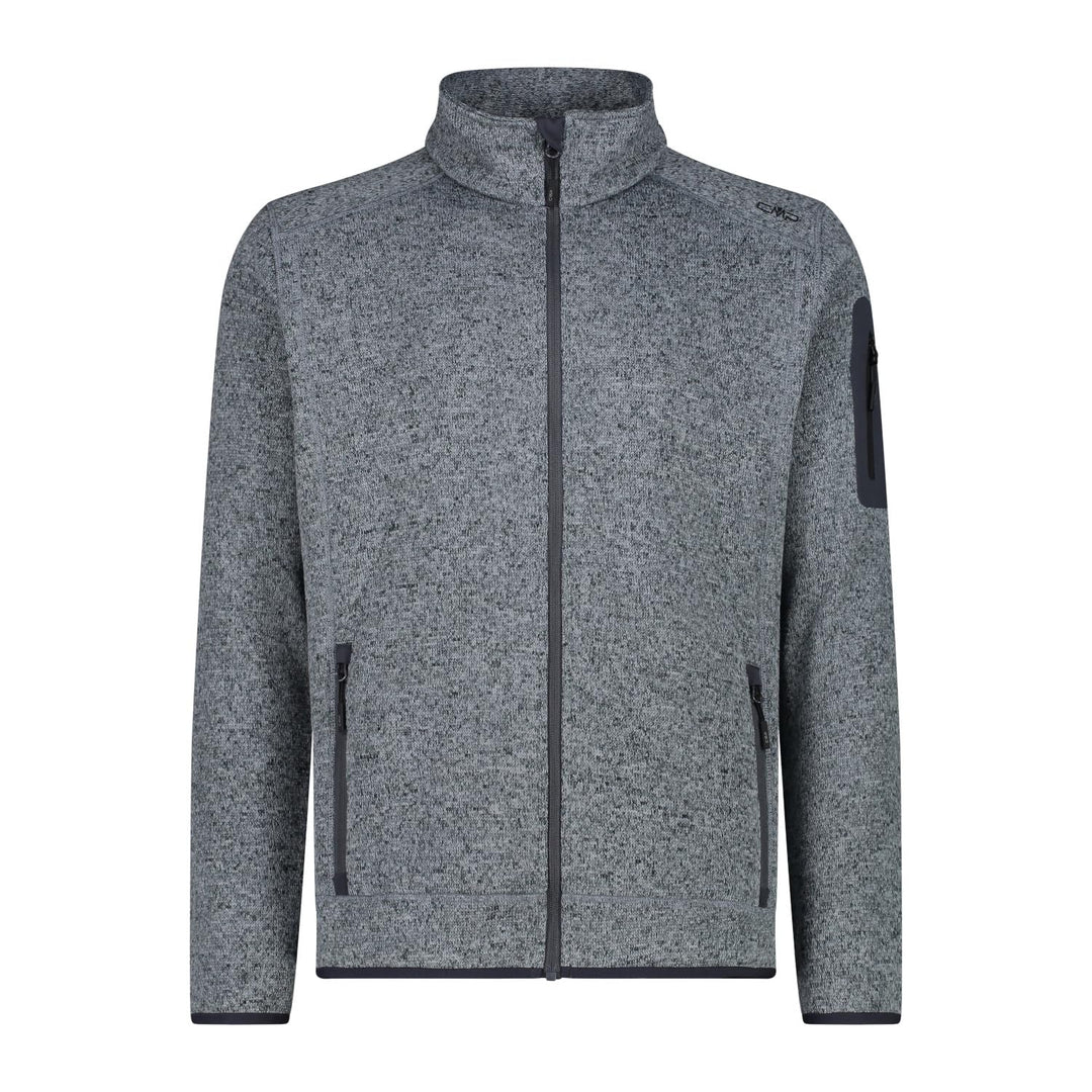 CMP Herren Jacke Fleece, 3H57557 50 ALLUMINIO-TITANIO, 50 ALLUMINIO-TITANIO
