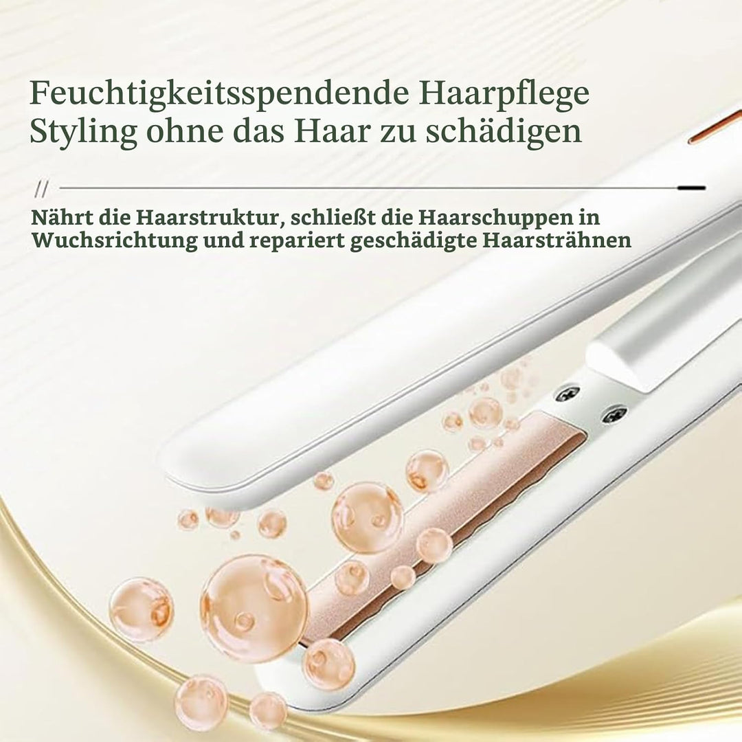 Mini Kabellos Glätteisen, Akku-Haarglätter mit USB-Aufladung, 2-stufige Temperatureinstellung, tragb