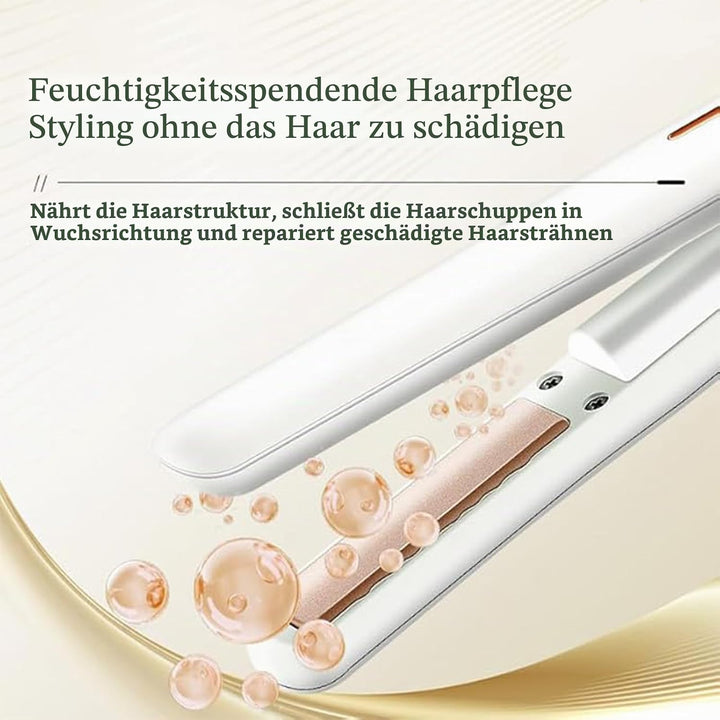 Mini Kabellos Glätteisen, Akku-Haarglätter mit USB-Aufladung, 2-stufige Temperatureinstellung, tragb