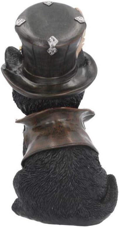 Nemesis Now Cogsmiths Katze 18,5 cm Figur, Kunstharz, Schwarz