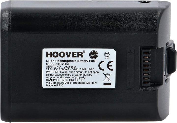 Hoover B011 Lithium-Akku für Staubsauger, wiederaufladbar, 21,6 V, schwarz, Original, für Staubsauge