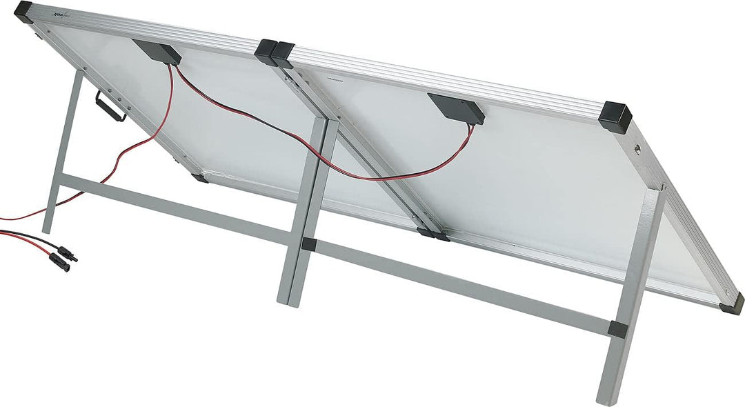 revolt Solarkoffer: Faltbares Solarpanel mit monokristallinen Zellen, 240 Watt, silber (Solarplatte,