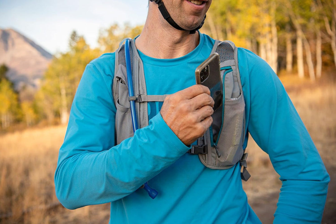 Chase 8 Bike Hydration Vest - Integrated Tool Organization - 70 oz Einheitsgrösse Moroccan Blue, Ein