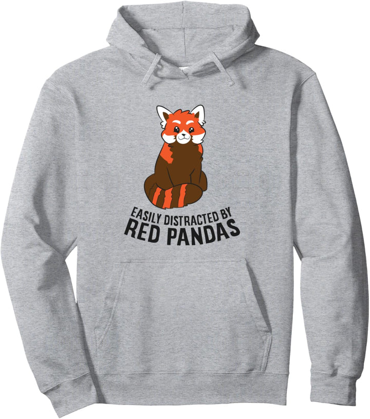 Lässt sich leicht von roten Pandas und roten Pandas ablenken. Pullover Hoodie