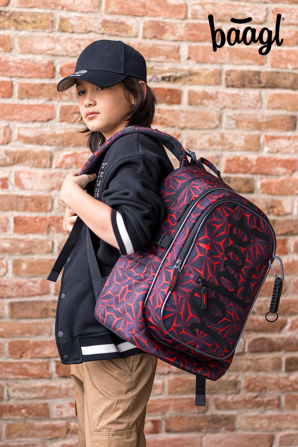 Baagl Schulrucksack Set Jungen Mädchen 3 Teilig, Schultasche für Grundschule Volksschule, Grundschul