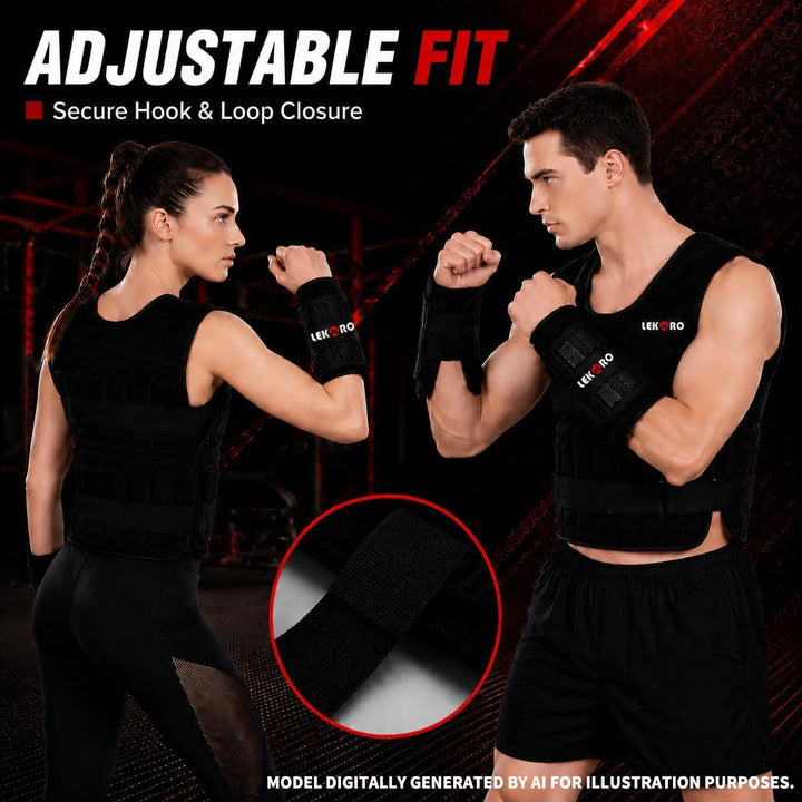 Verstellbare Gewichtsweste, 20 kg, Workout, Gewichtsweste, Training, Fitness, Gewichtsjacke für Männ