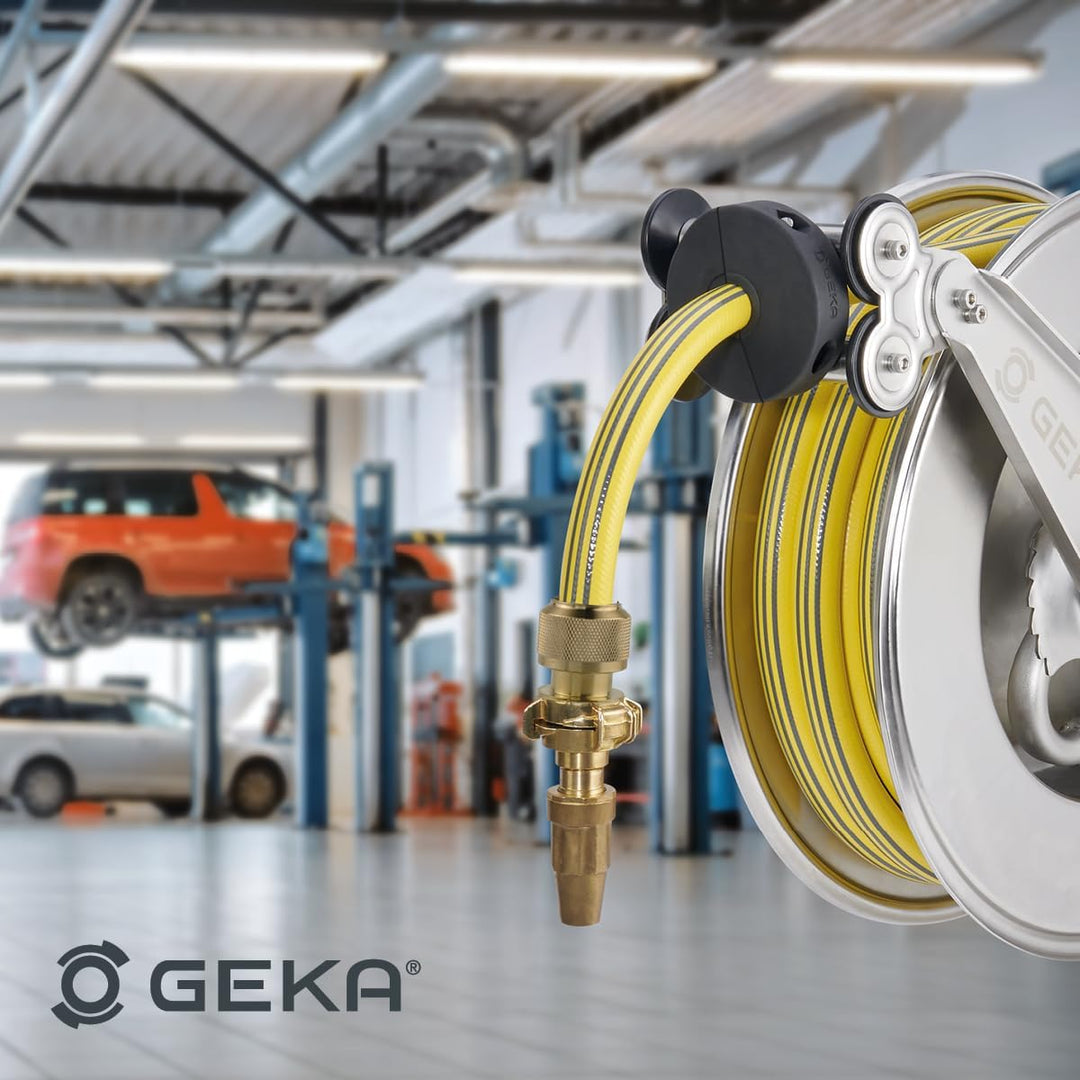 GEKA plus automatischer Schlauchaufroller EA15SK, mit Wasserschlauch, L x B x H 52 (inkl. Halterung)