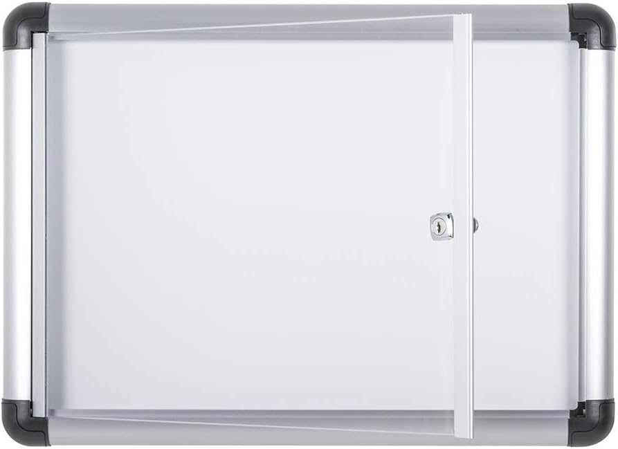 Bi-Office-Vitrine für den Innenbereich mit zusätzlichem, abschliessbarem magnetischem Whiteboard, Gr