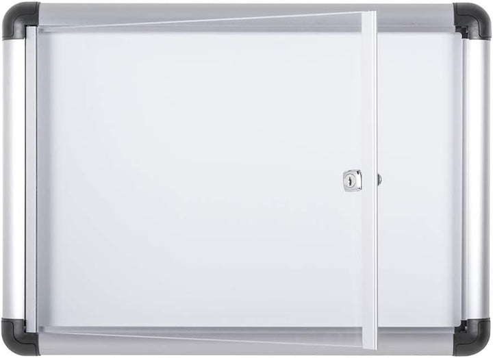 Bi-Office-Vitrine für den Innenbereich mit zusätzlichem, abschliessbarem magnetischem Whiteboard, Gr