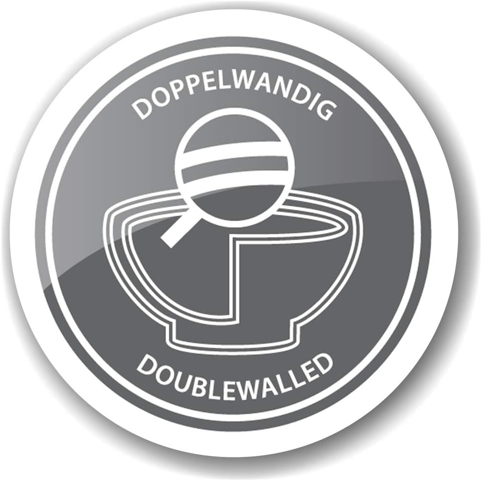 EDZARD Flaschenkühler Sevilla (Höhe 85 cm, Ø 23 cm) mit Griffen, mit Ständer, Edelstahl, hochglanzpo