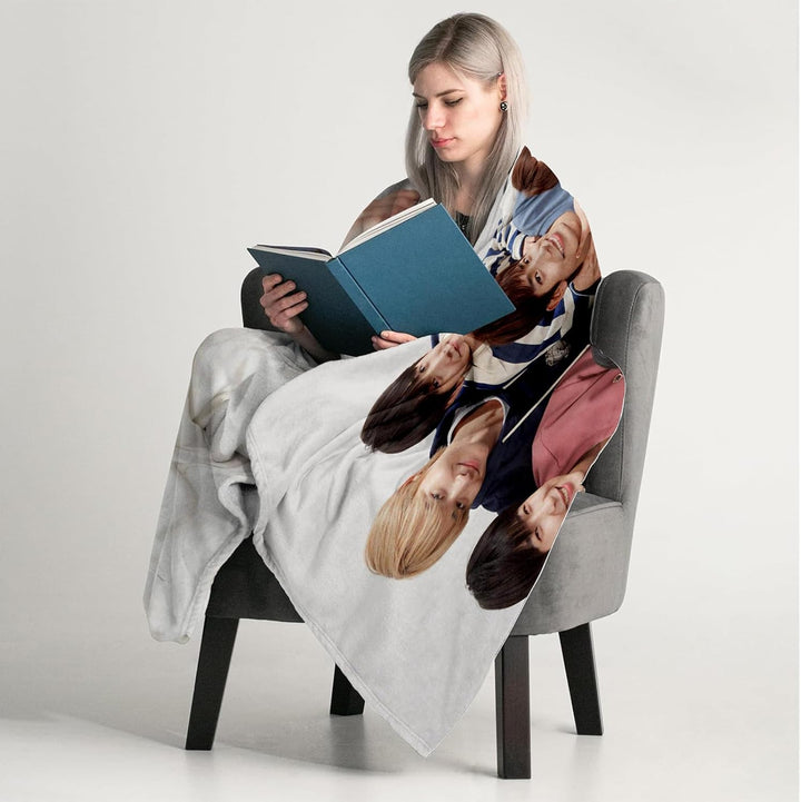 Enhyppen Decke Bettwäsche 130x150 cm,Enhyppen Merch Kuscheldecke für Fans,Fleecedecke für Couch, War