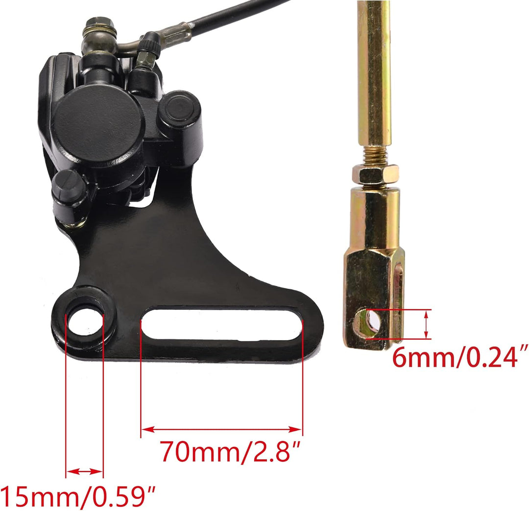 WOOSTAR Hinterradbremse Hauptbremszylinder Bremssattel Ersatz für SSR 125ccm 110ccm Pit Dirtbike Chi
