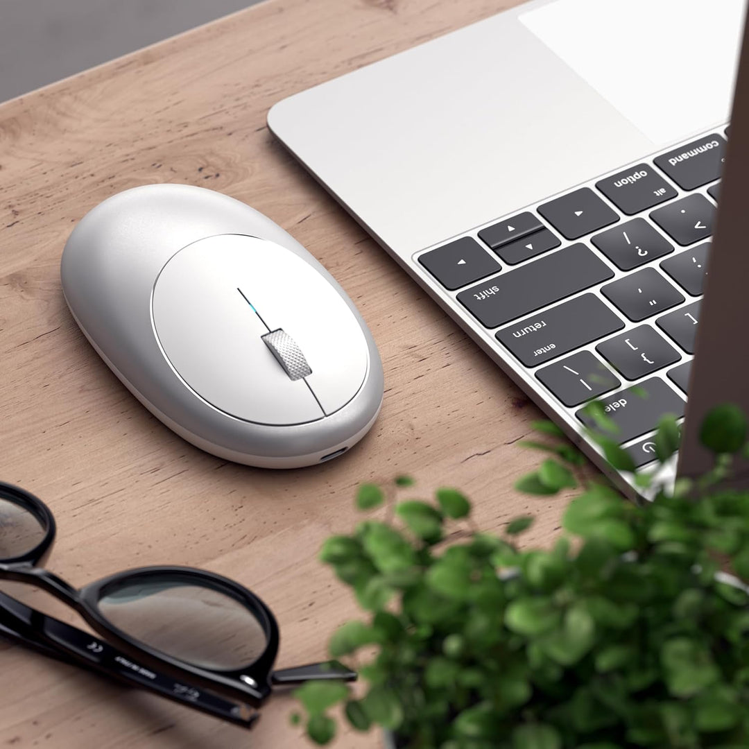 SATECHI M1 Kabellose Bluetooth Computermaus, USB-C wiederaufladbarer Akku, kompakt und tragbar für M
