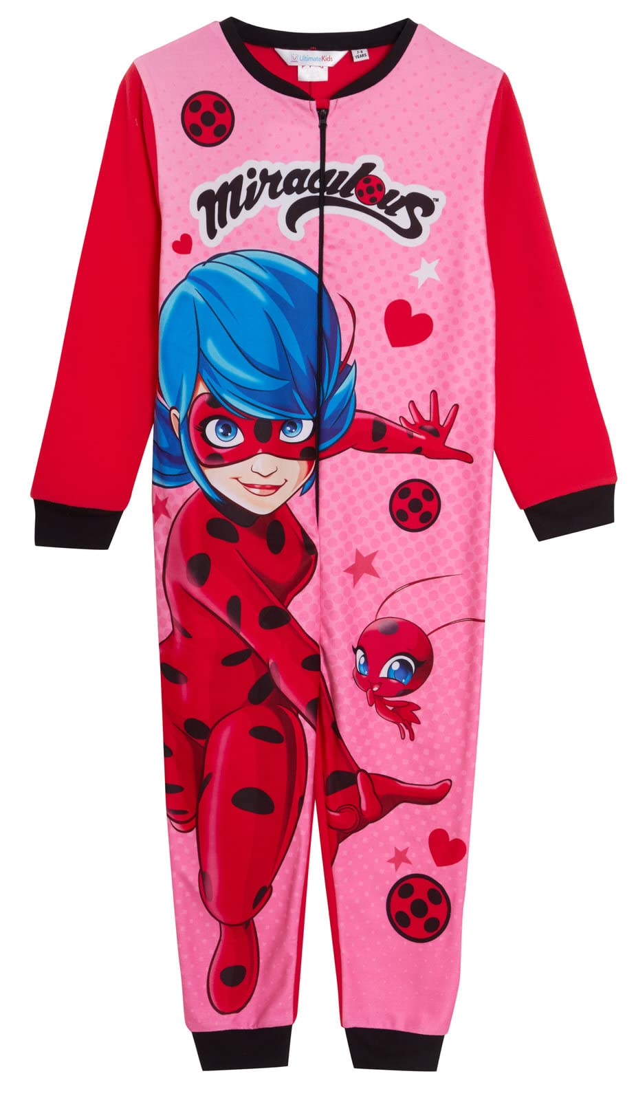 Miraculous Onesie for Girls Ladybug All in One Kinder Fleece Pyjamas Dress Up Play Suit Costume Pjs