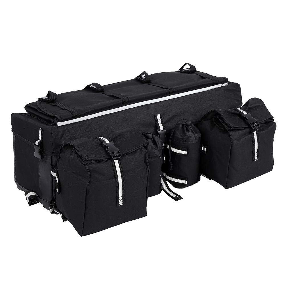Wakects ATV-Tasche, Universal Soft ATV Quad Bag, Reissfeste Und Verstellbare Gurtbänder Satteltasche
