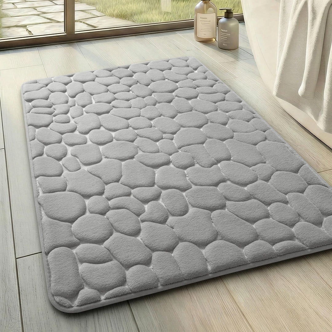 chakme Badematte Memoryschaum Badteppich Saugfähige Badvorleger Badezimmerteppich Duschmatte Deko Fu