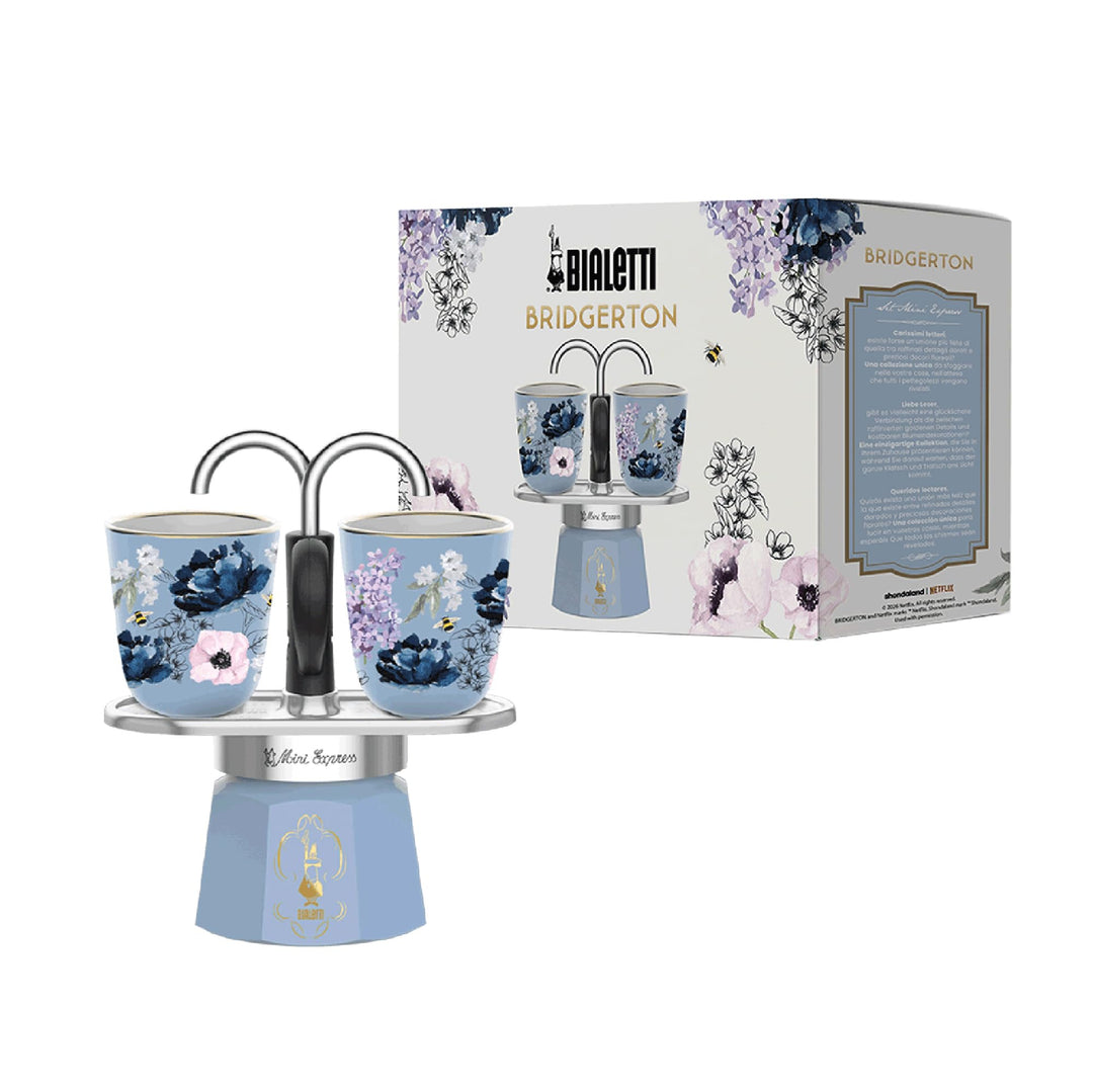 Bialetti Bridgerton Mini Express Set, 2 Keramikplatten, nicht induktionsgeeignet, Mini Express
