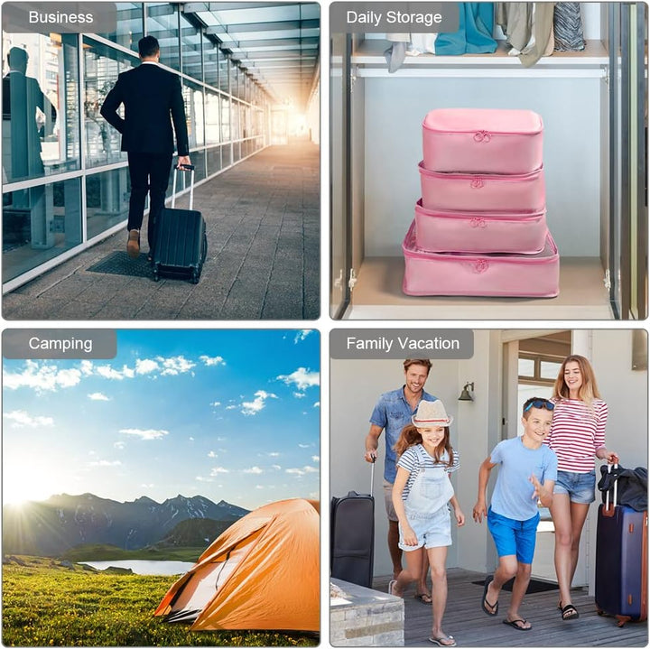 OSDUE Koffer Organizer Set 8-teilig, Packing Cubes, Wasserdichte Reise Kleidertaschen, Packtaschen f